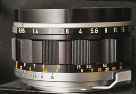 Canon 50mm f0.95 bracket