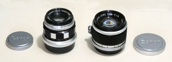 Canon50mm f2-8 f1-8 black