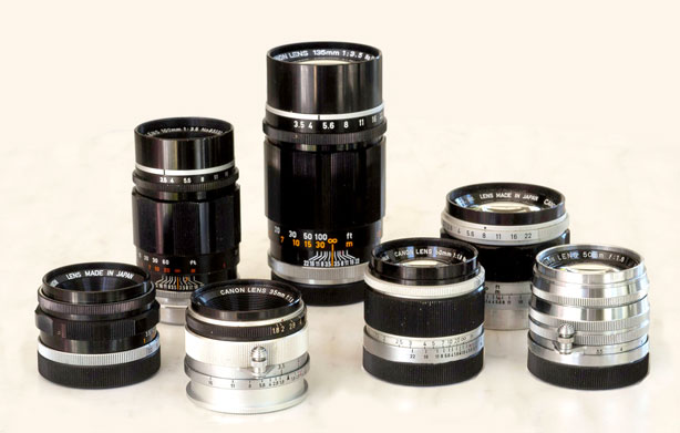 Canon 7s lenses