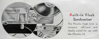 Minolta-35 Model E flash